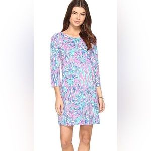 Lilly Pulitzer Bay Dress Tiki Pink Shake It Up Mini Shift